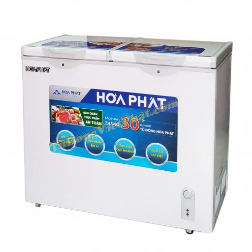 Tủ đông Hòa Phát HCF 506S2N2, tủ mini 2 ngăn 205L dàn nhôm