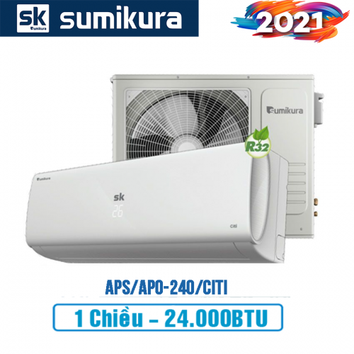 Điều hòa Sumikura 1 chiều 24000btu APS/APO-240/Citi – 2021