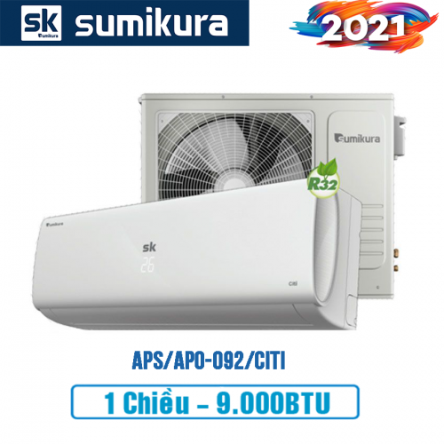 Điều Hòa Sumikura 1 Chiều 12000Btu APS/APO-120/Citi Gas R32 model 2021