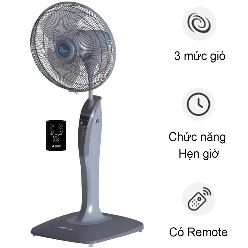 Quạt cây Mitsubishi Electric LV16-RB SF-GY 47W